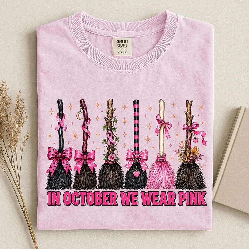 In October We Wear Shirt,  Awareness Witch Broom